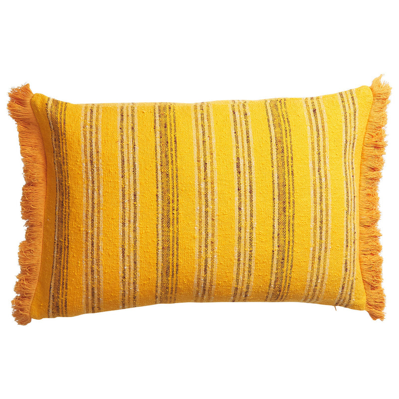 Nicolette Woven Cushion - Marigold Feather Insert - Sage x Clare
