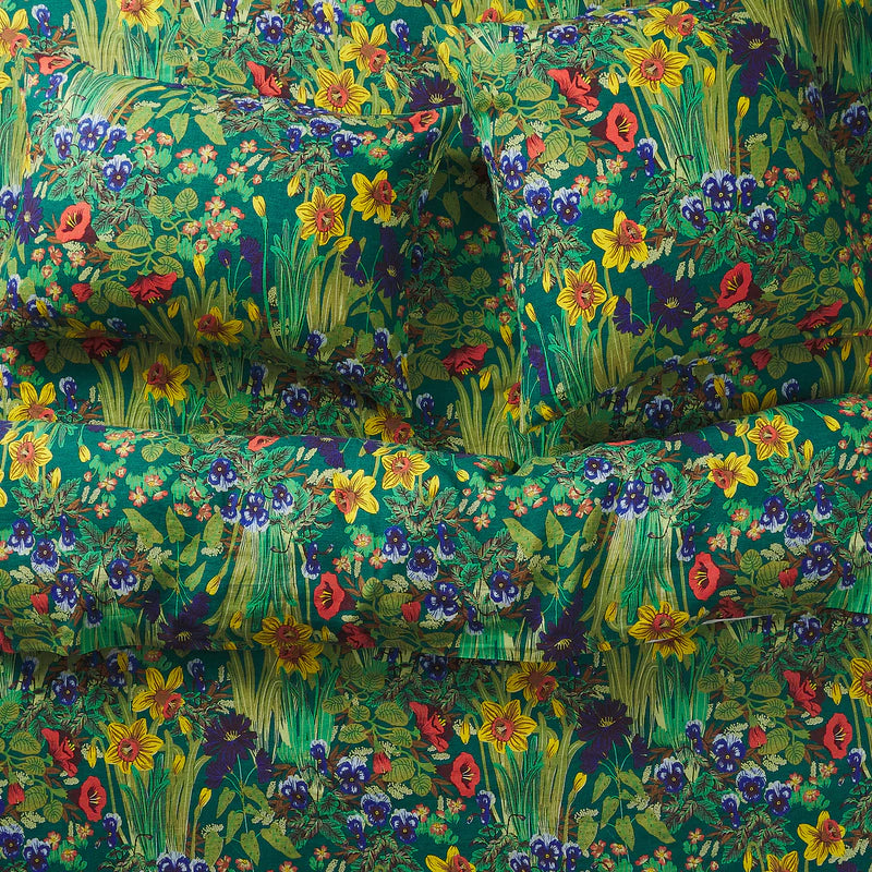 Babette Linen Sheets - Verdant