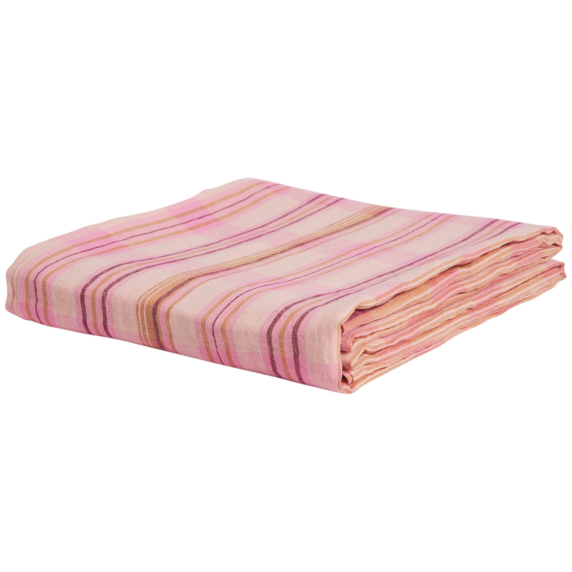 Nicolette Linen Sheets - Poudre Flat Sheet - Sage x Clare