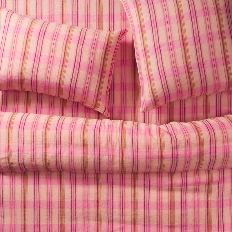 Nicolette Linen Sheets - Poudre
