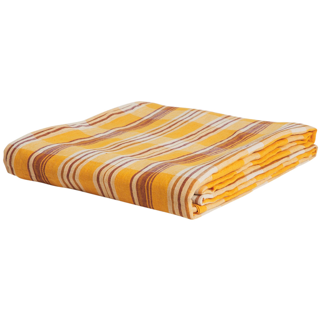 Nicolette Linen Sheets - Marigold Flat Sheet - Sage x Clare