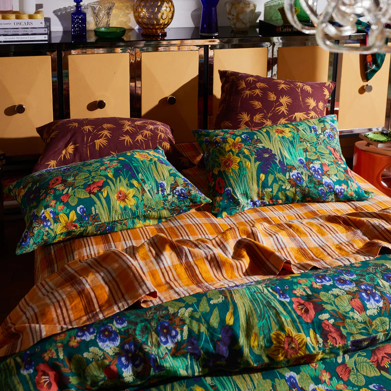 Nicolette Linen Sheets - Marigold