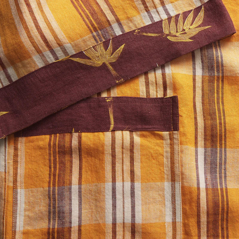 Nicolette Linen Robe - Marigold