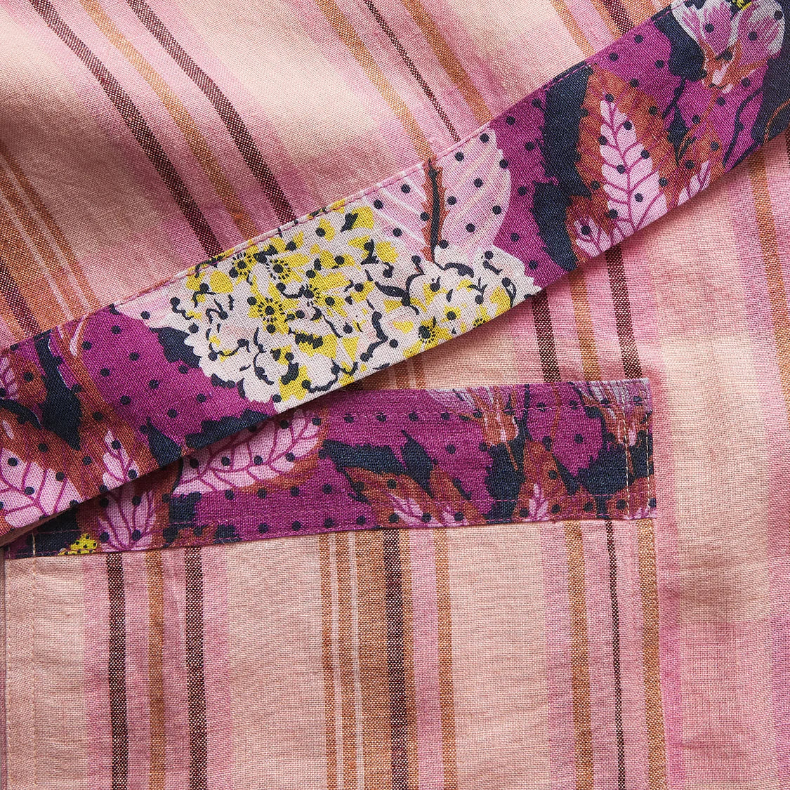 Nicolette Linen Robe - Poudre