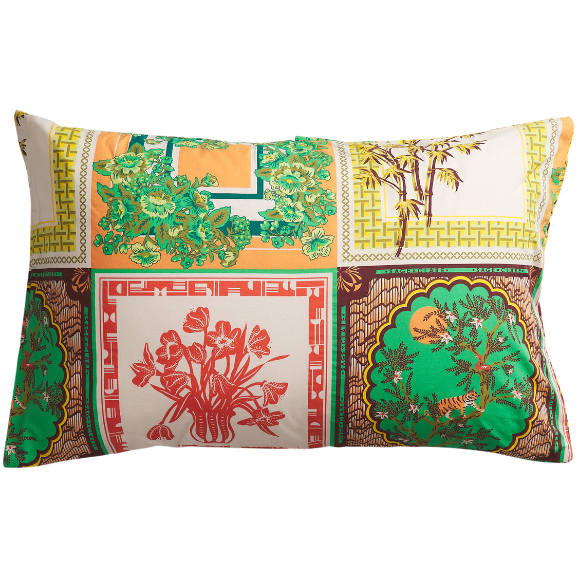 Freya Cotton Pillowcase Set - Sage x Clare