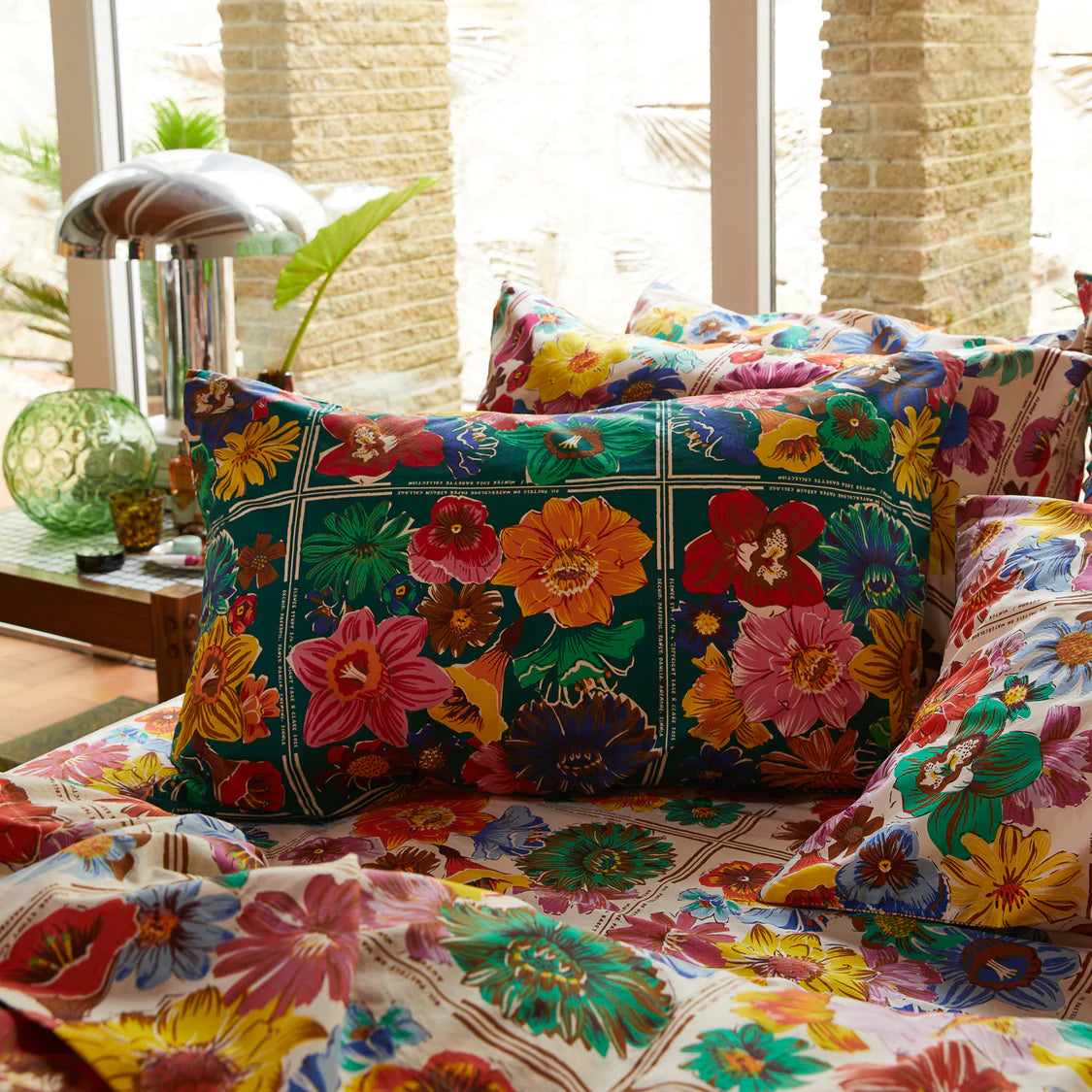 Ines Cotton Pillowcase Set Verdant - Standard
