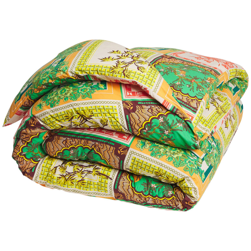Freya Cotton Quilt Cover - Sage x Clare