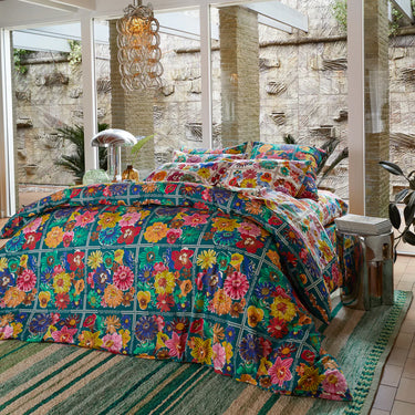 Ines Cotton Quilt Cover Verdant - Super King