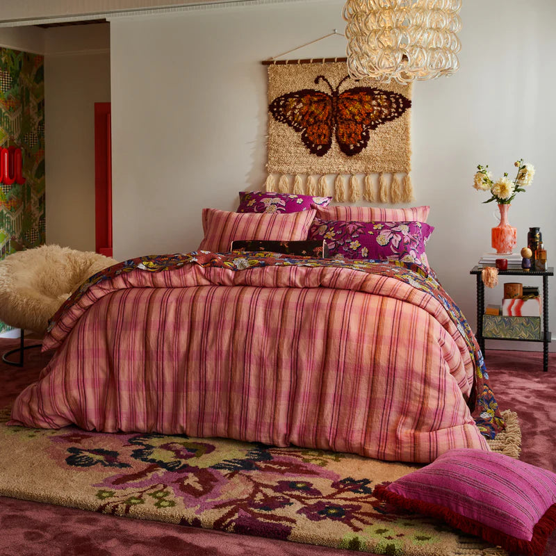 Nicolette Linen Quilt Cover - Poudre
