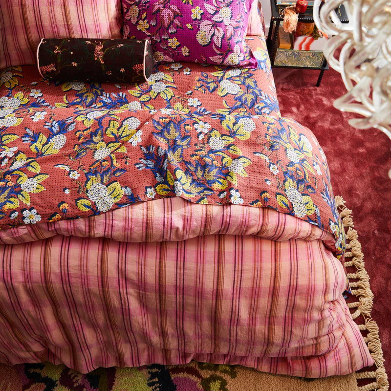 Nicolette Linen Quilt Cover - Poudre