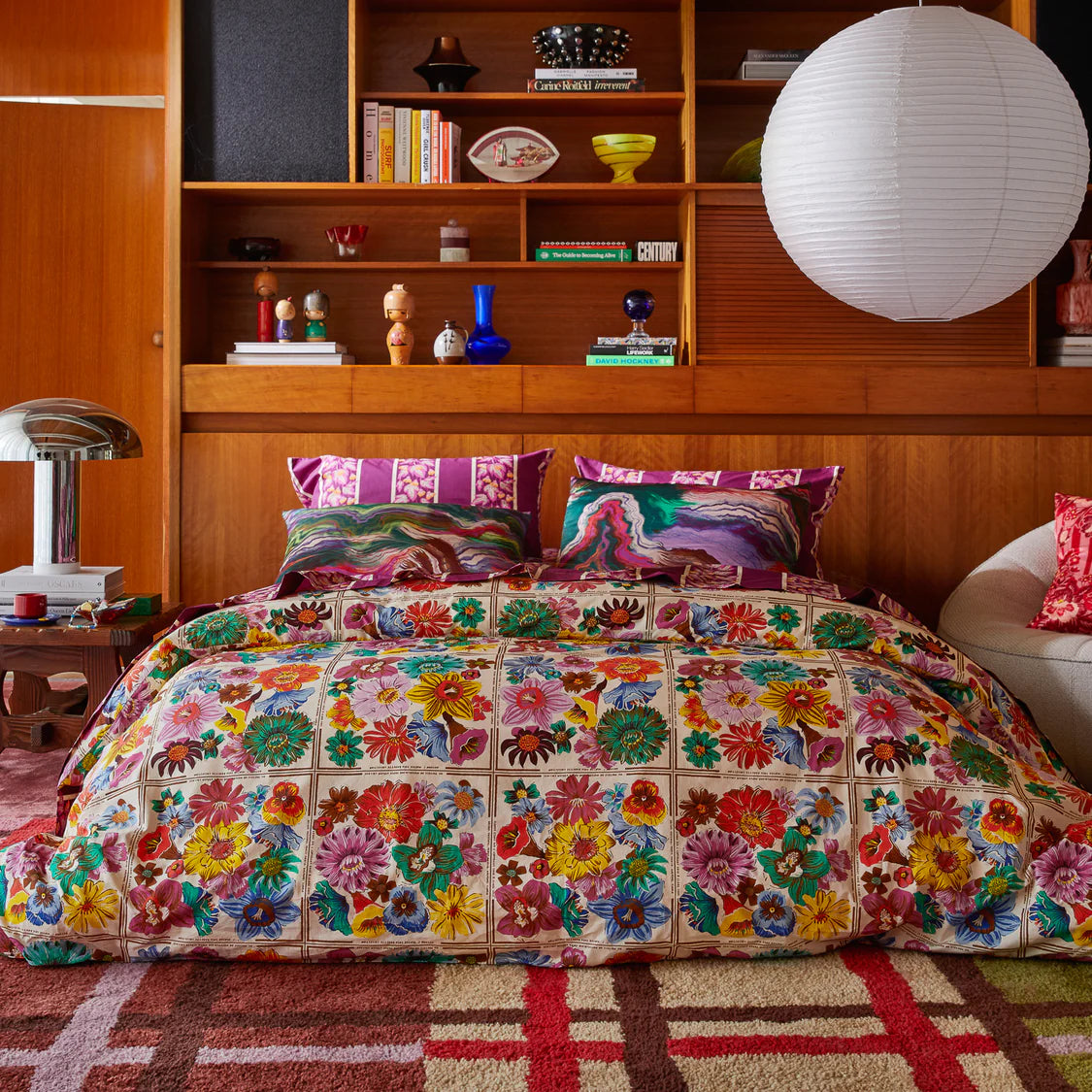 Ines Cotton Quilt Cover  Porcelain - Queen