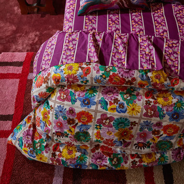 Ines Cotton Quilt Cover  Porcelain - Queen