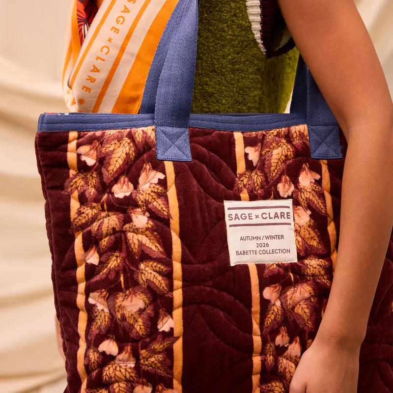Agata Velvet Tote Bag