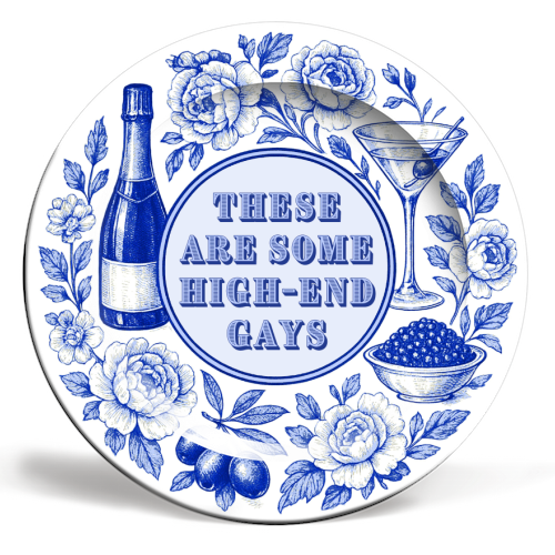 Plates 'High-end Gays' by Lilly Rose: 10 Inch