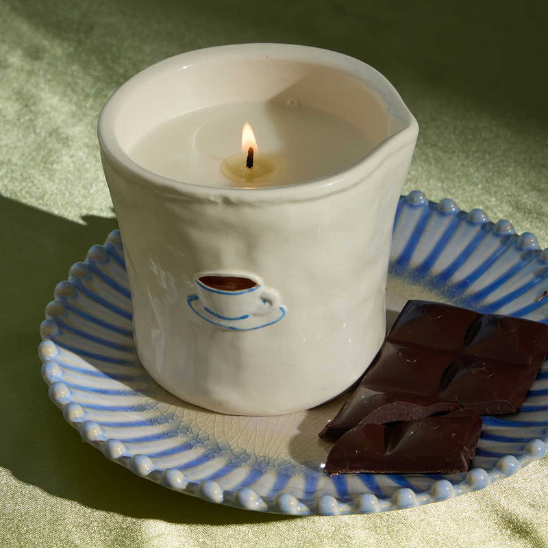 Bistro Ceramic Candle - Cappuccino 226g