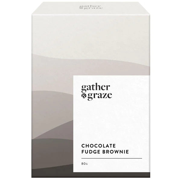 GATHER & GRAZE CHOCOLATE FUDGE BROWNIE 80G Louis & Max