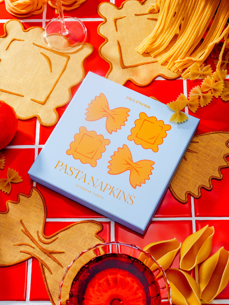 Pasta Cocktail Napkins - Set Of 4