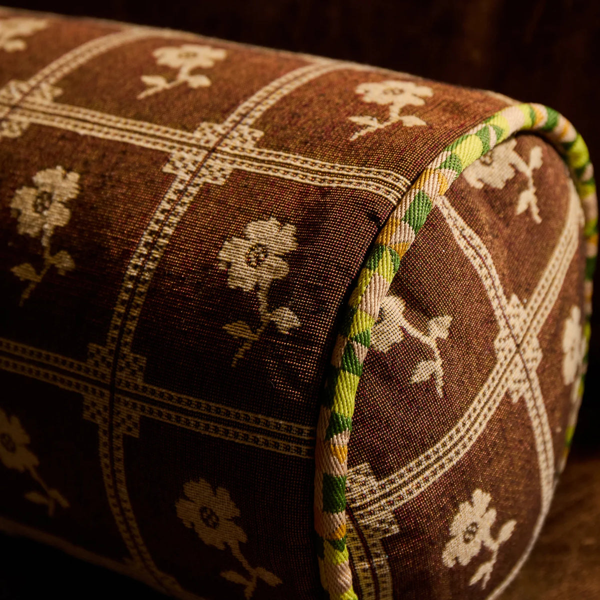 Bonny Jacquard Bolster Cushion Feather Insert