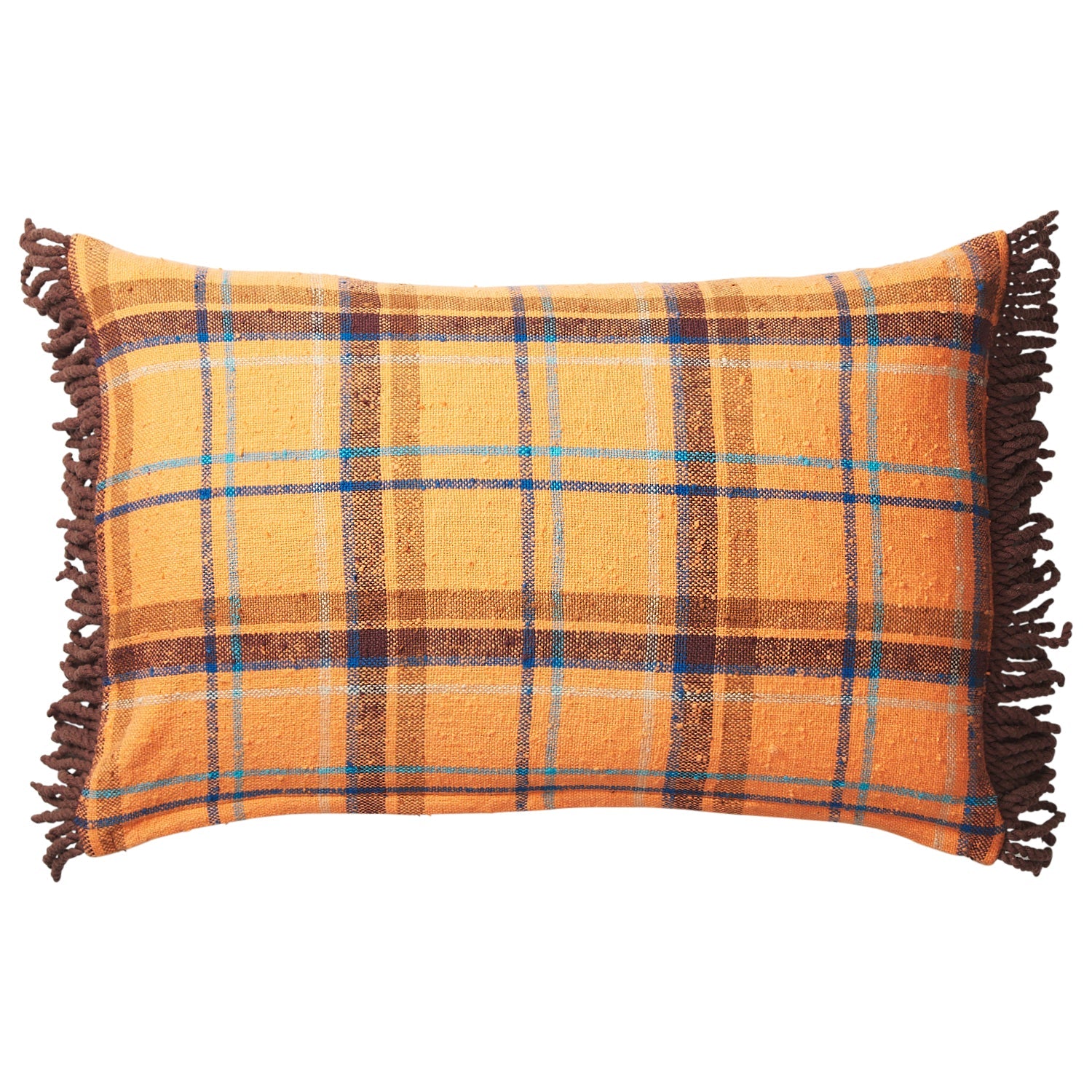 Frances Woven Cushion - Citrine Feather Insert