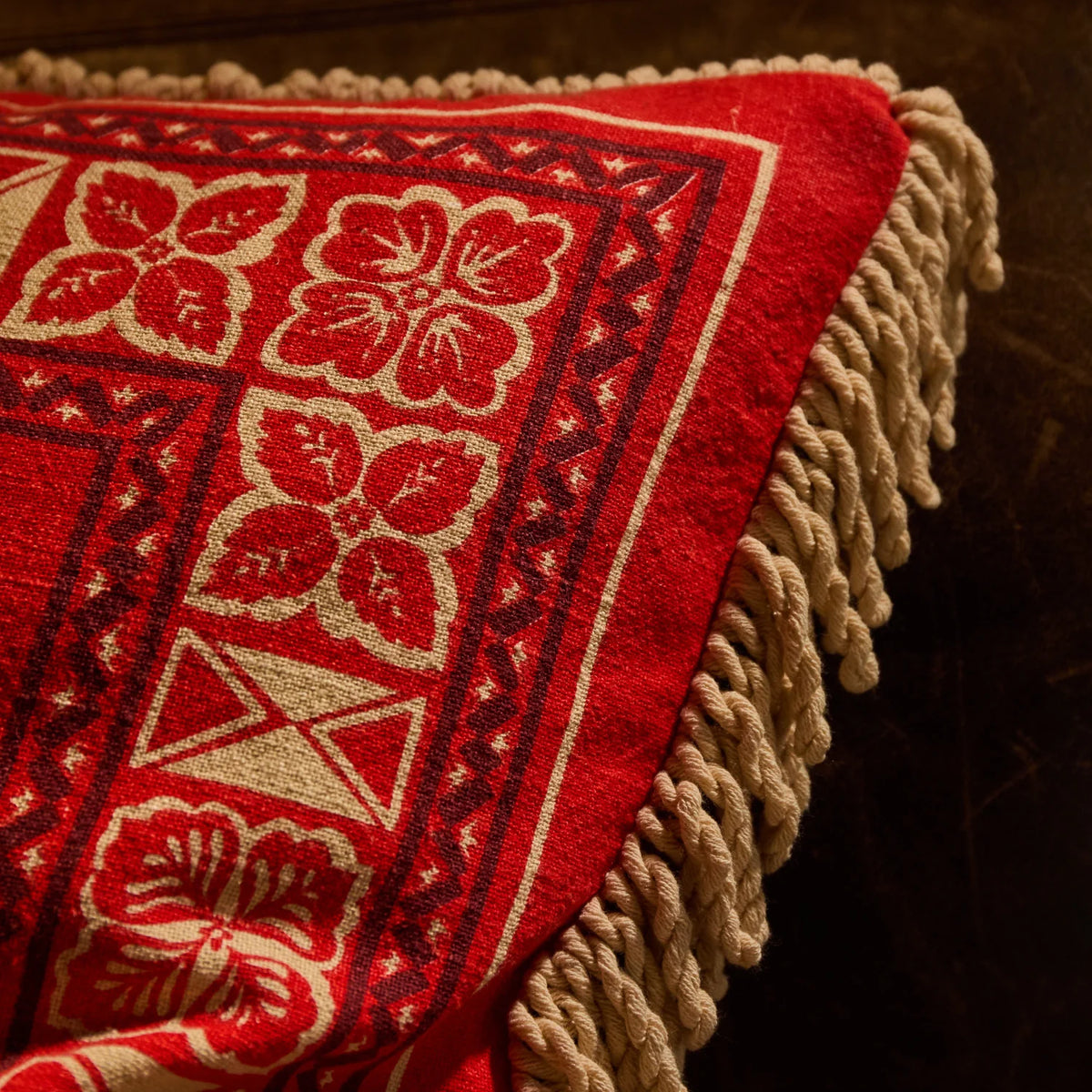 Odessa Reversible Cushion - Poppy Feather Insert