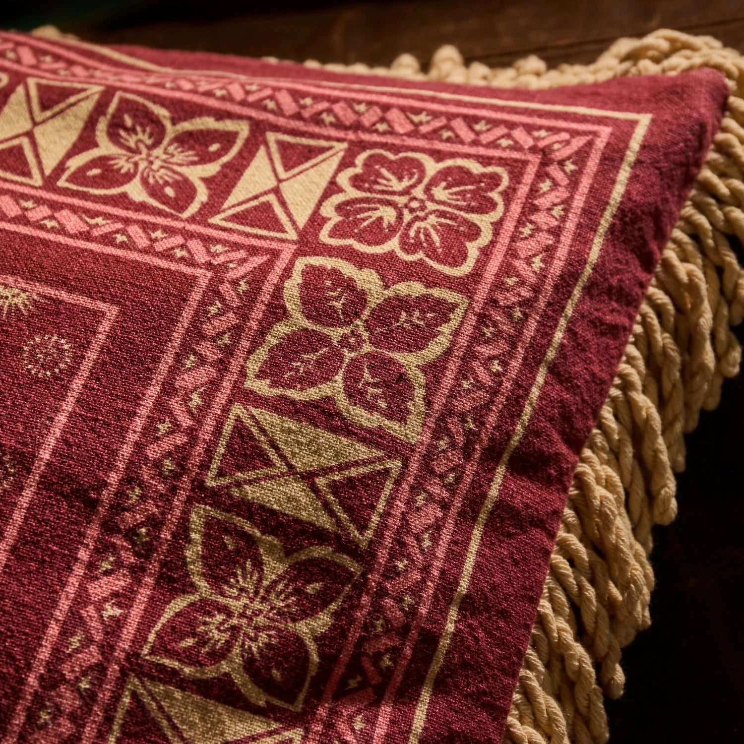 Odessa Reversible Cushion - Poppy Feather Insert
