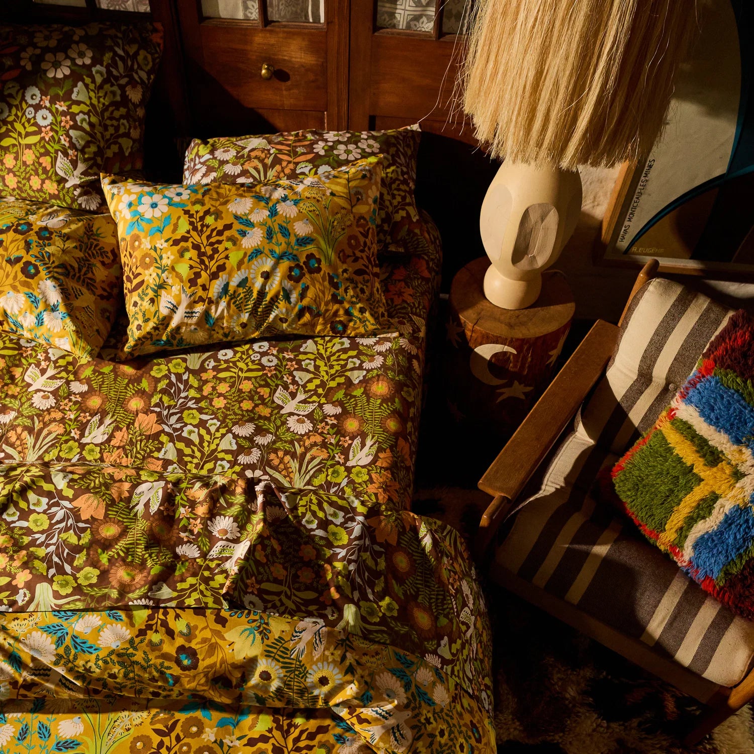 Sloane Cotton Sheets - Umber Flat Sheet