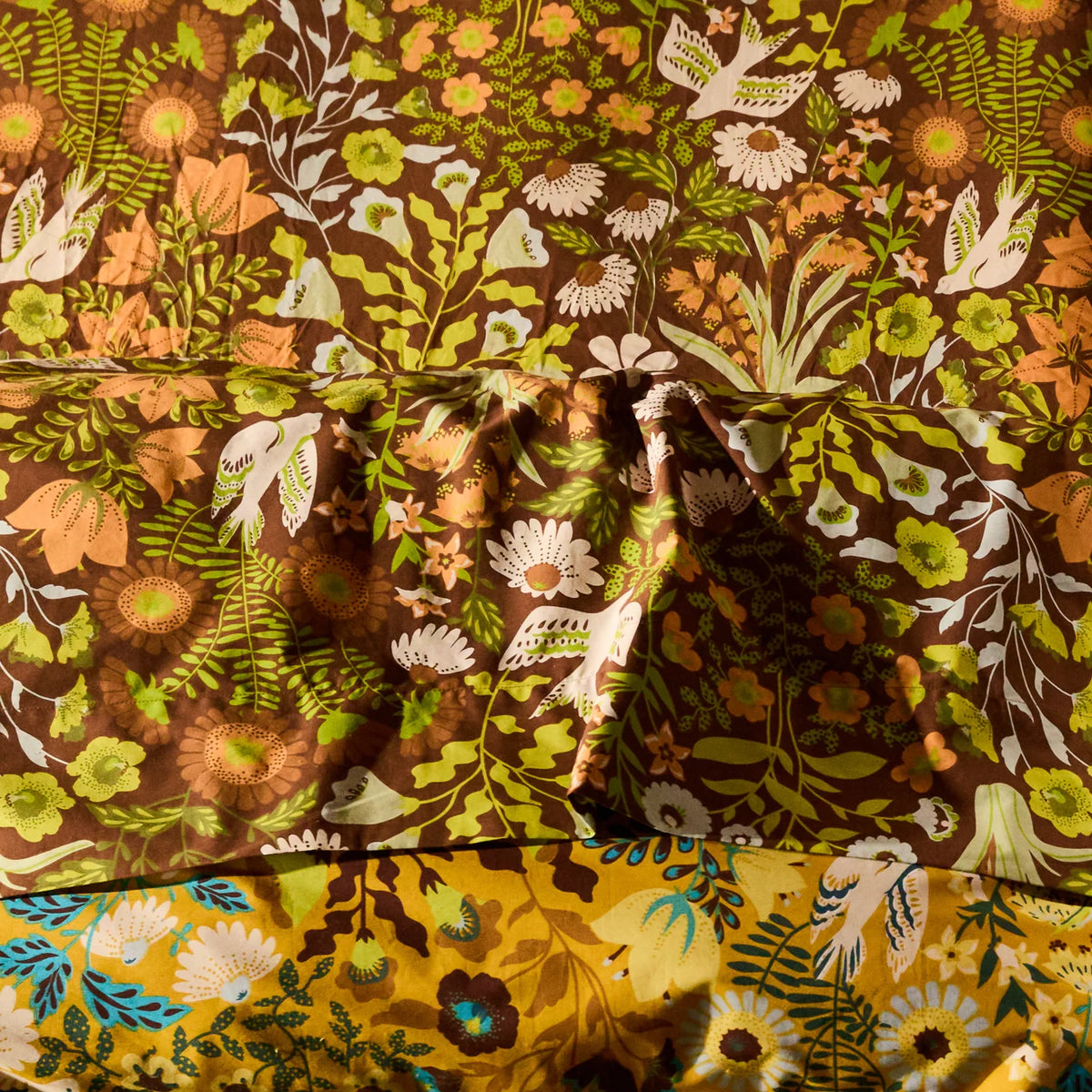 Sloane Cotton Sheets - Umber Flat Sheet