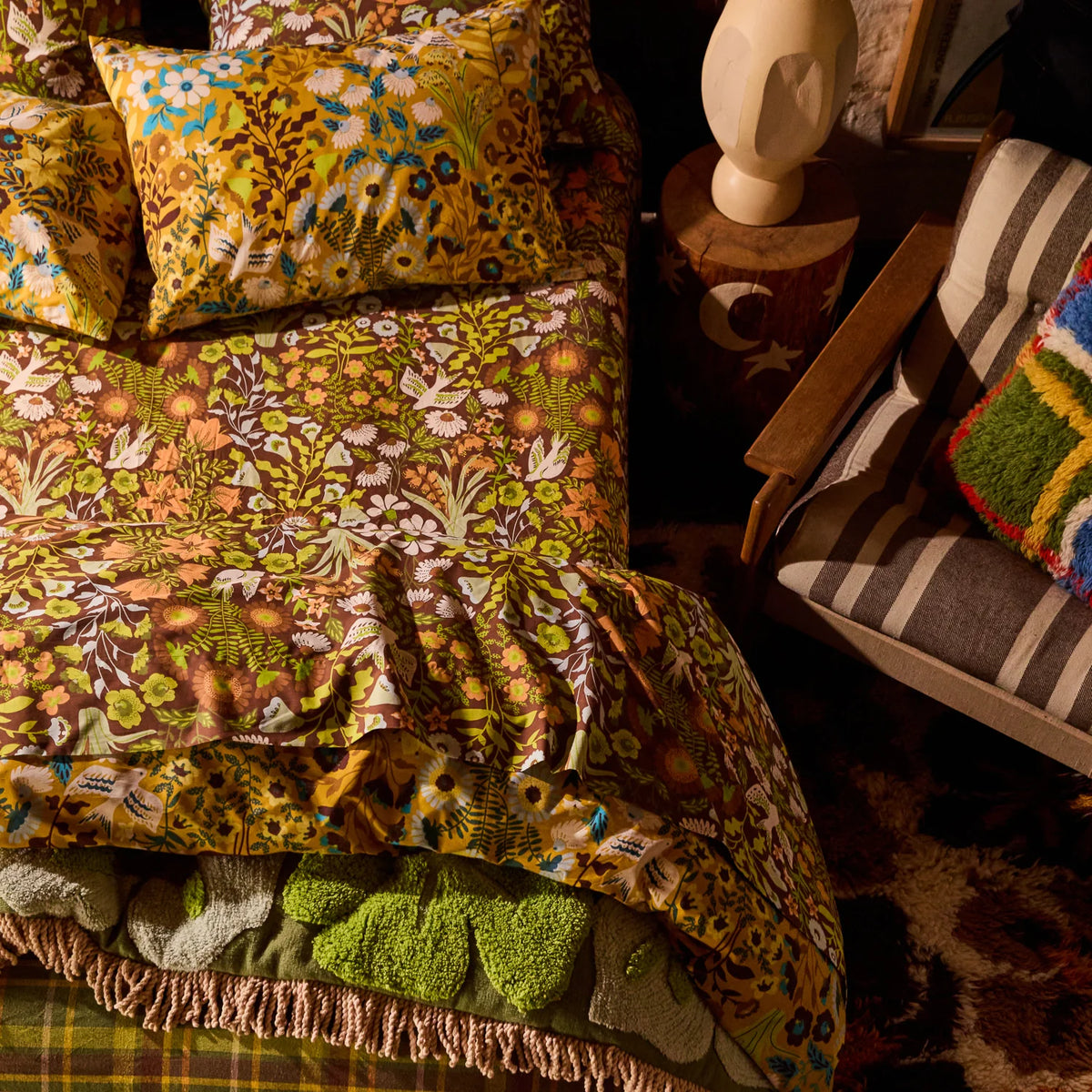 Sloane Cotton Sheets - Umber Flat Sheet