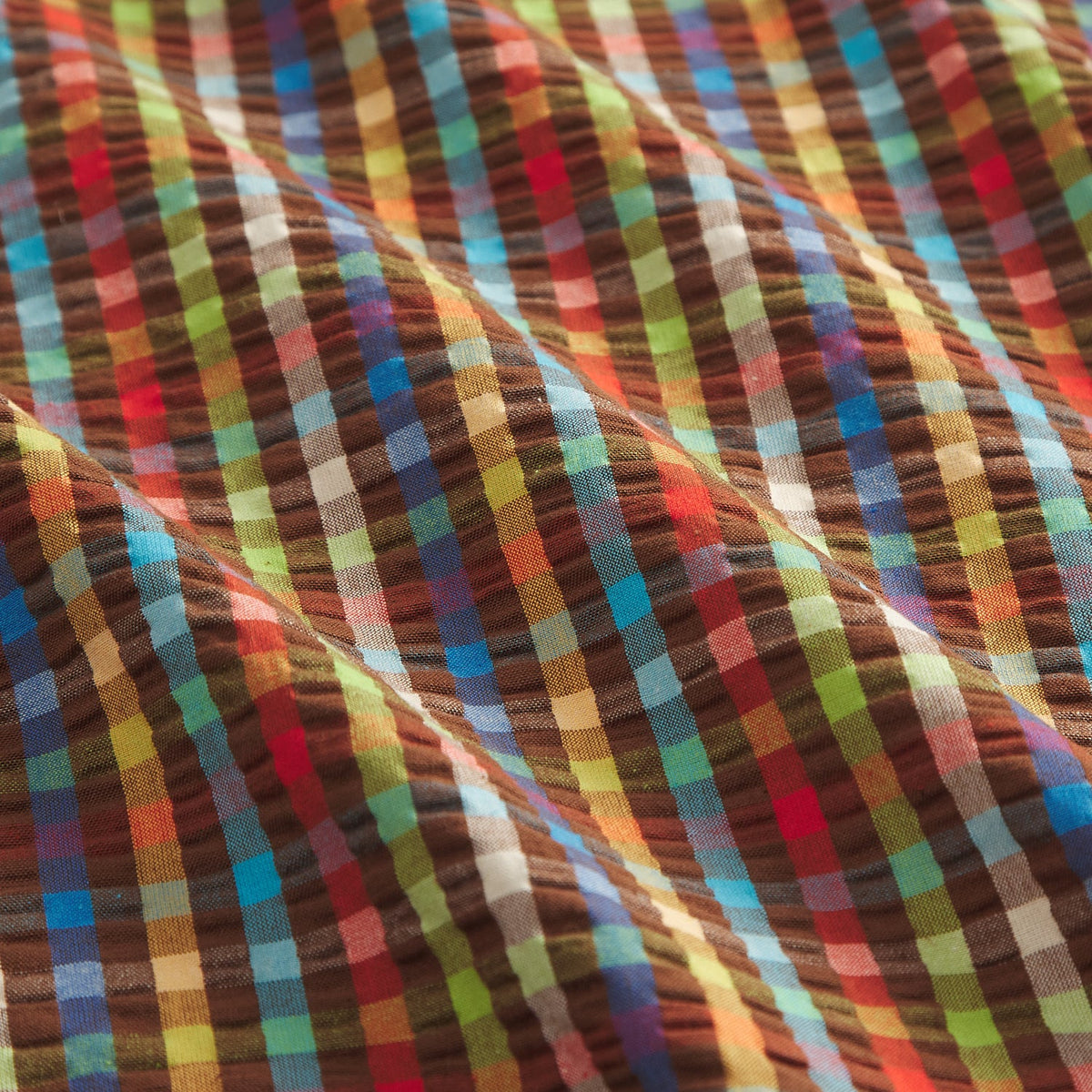 June Cotton Seersucker Sheets Flat Sheet