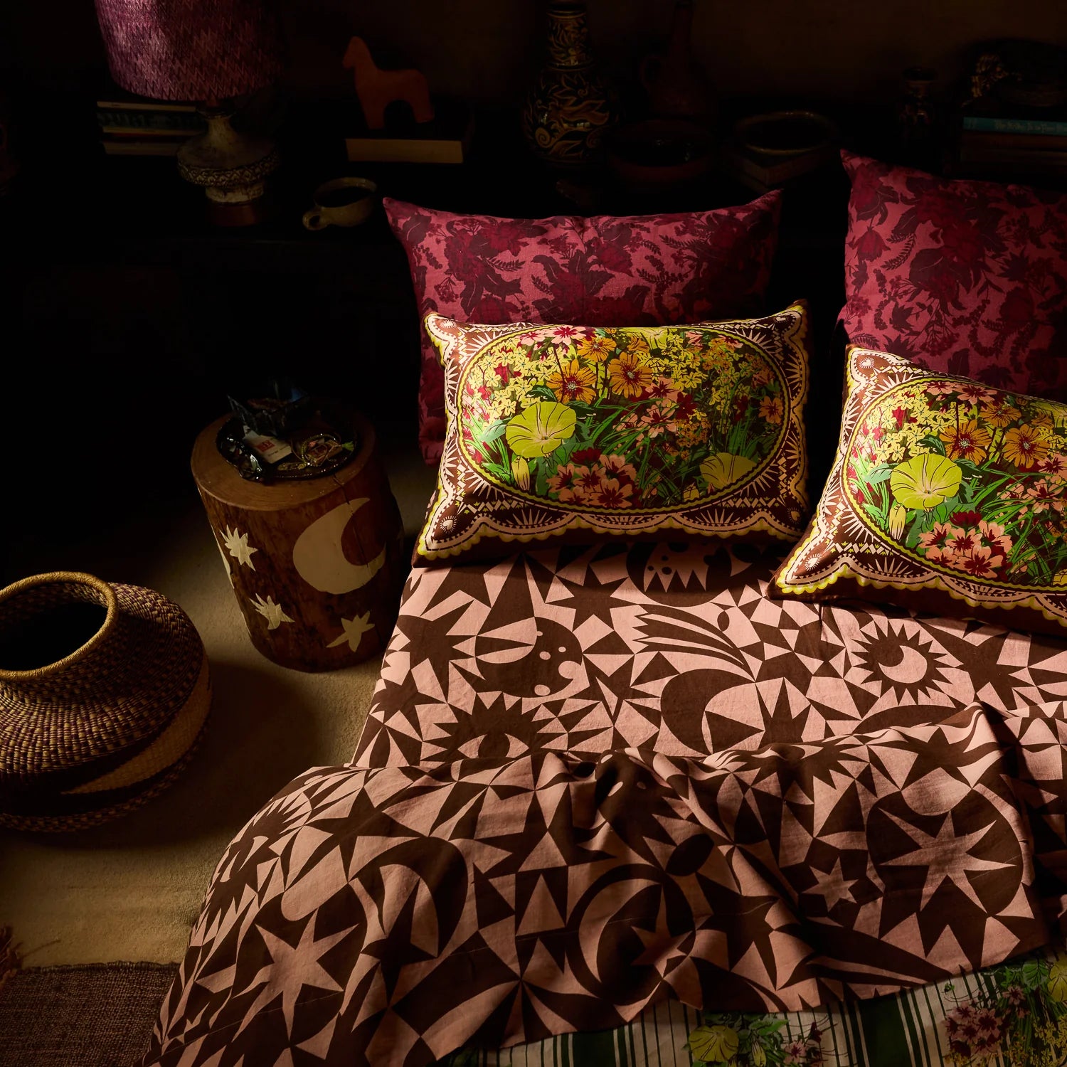 Nora Linen Sheets - Carnelian Flat Sheet