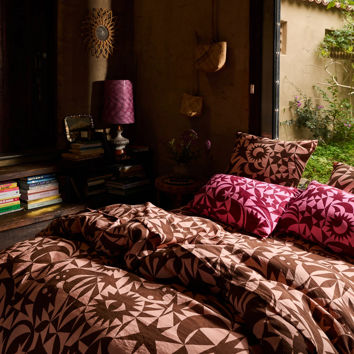 Nora Linen Sheets - Carnelian Flat Sheet