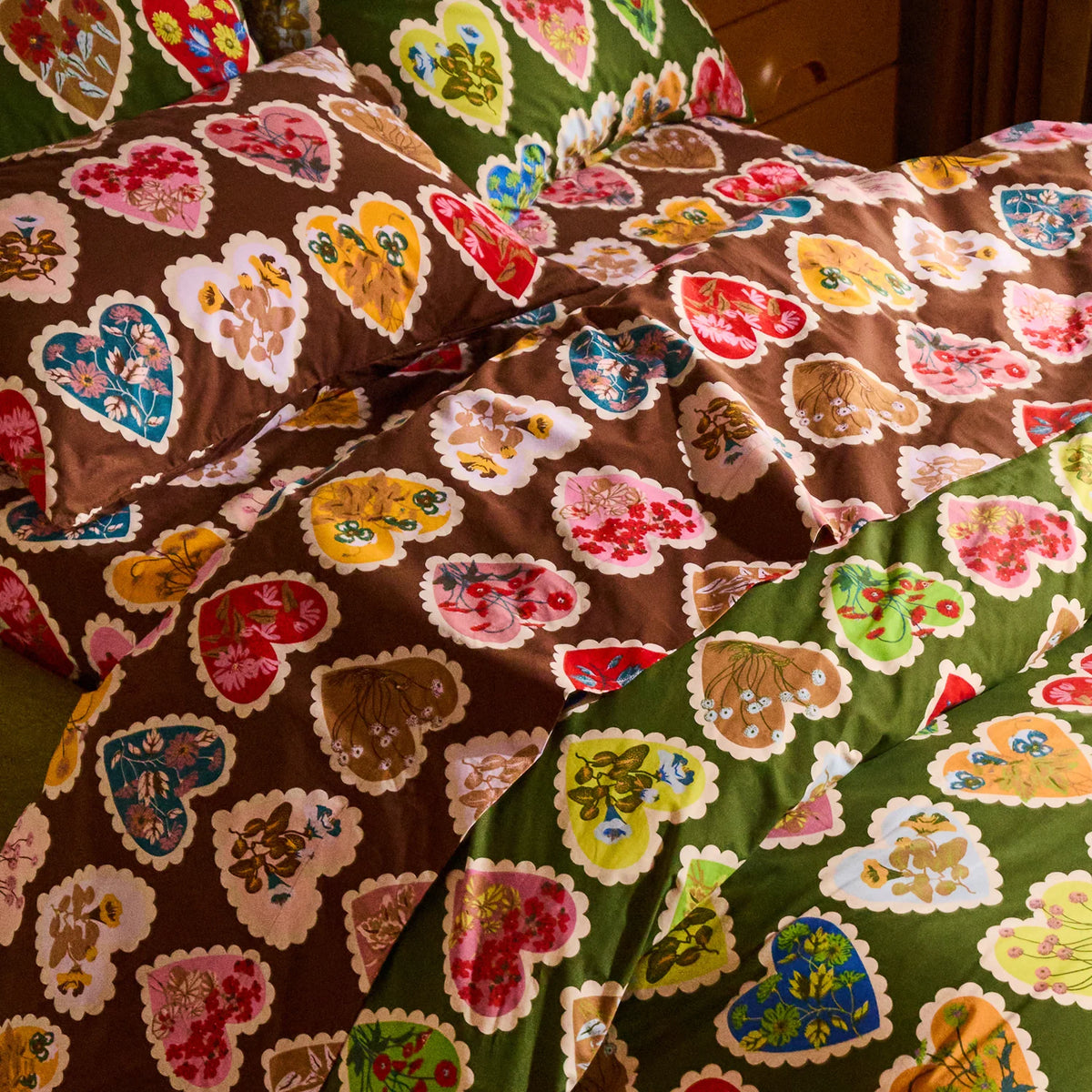 Loretta Cotton Sheets - Umber Flat Sheet