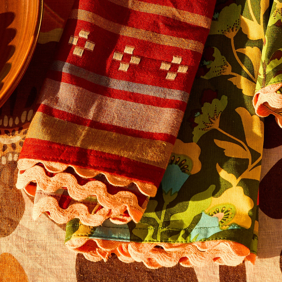 Josephine Cotton Napkin Set - Sienna