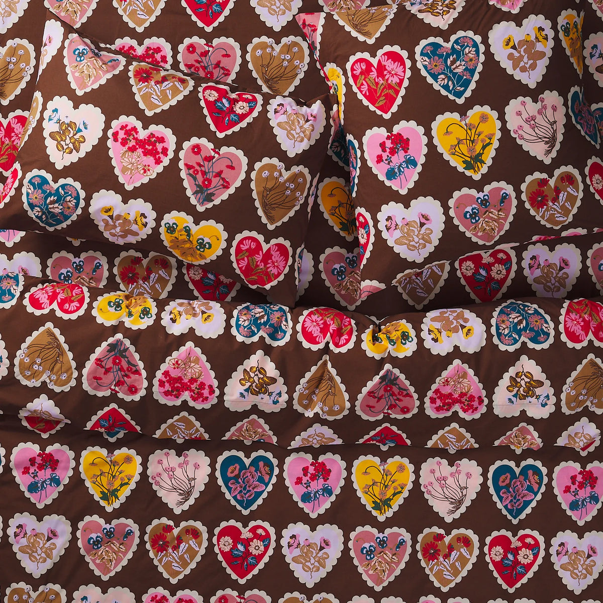 Loretta Cotton Pillowcase Set - Umber