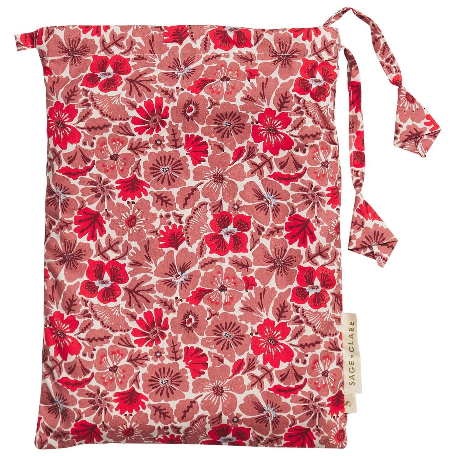 Magnolia Cotton Pillowcase Set - Poppy