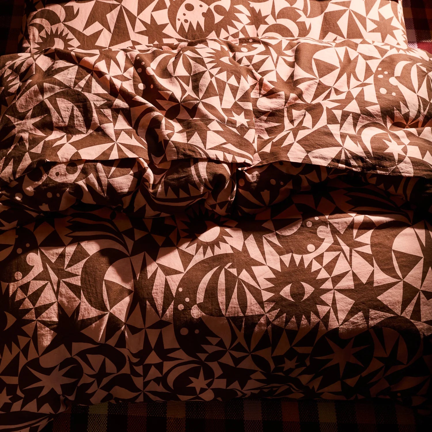 Nora Linen Quilt Cover - Carnelian