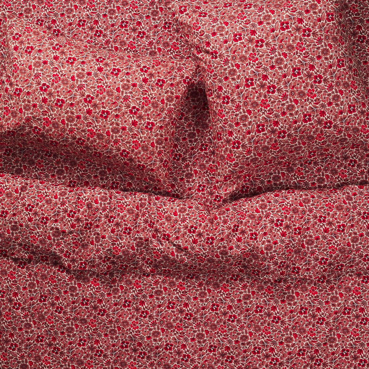 Magnolia Cotton Quilt Cover - Poppy
