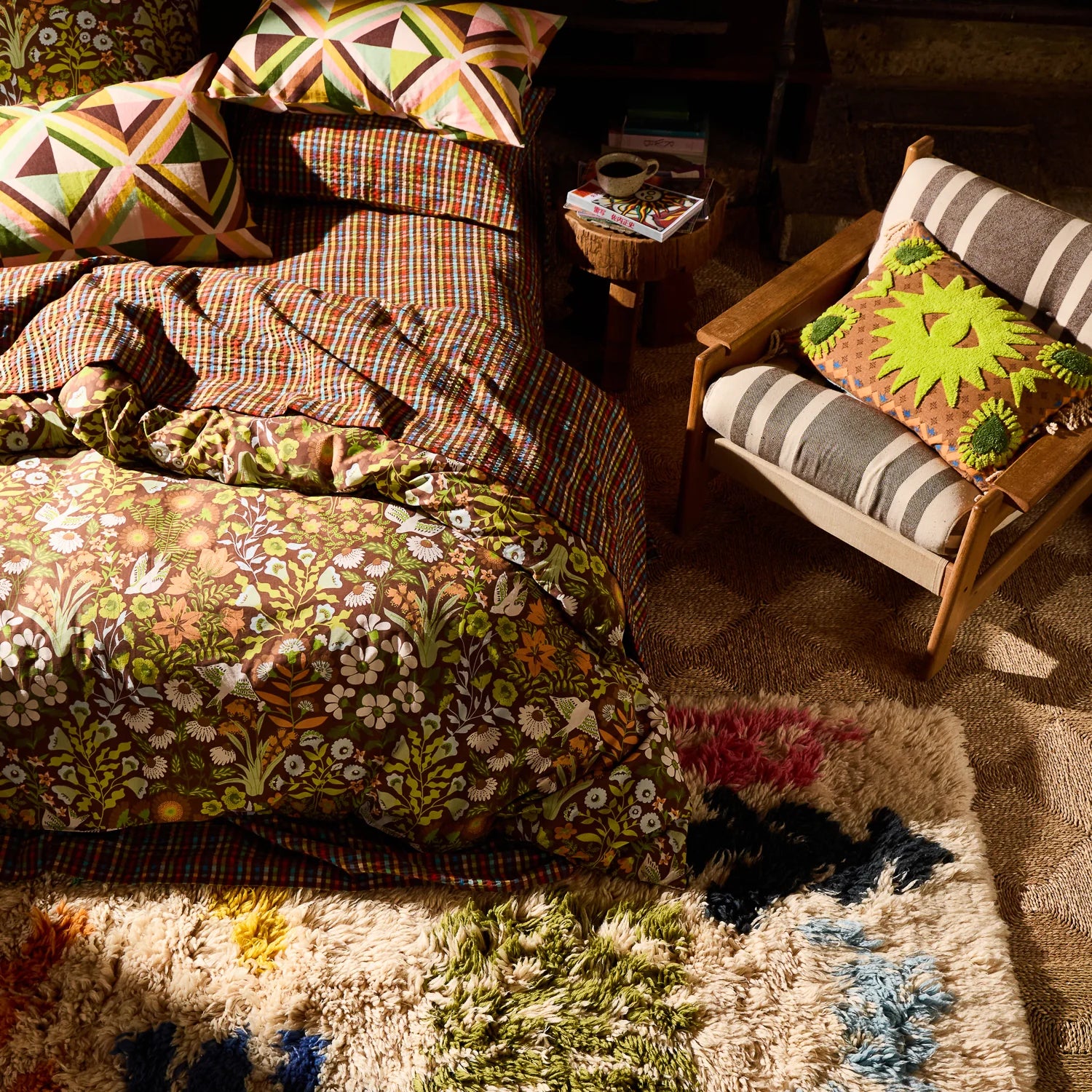 Sloane Cotton Quilt Cover - Umber