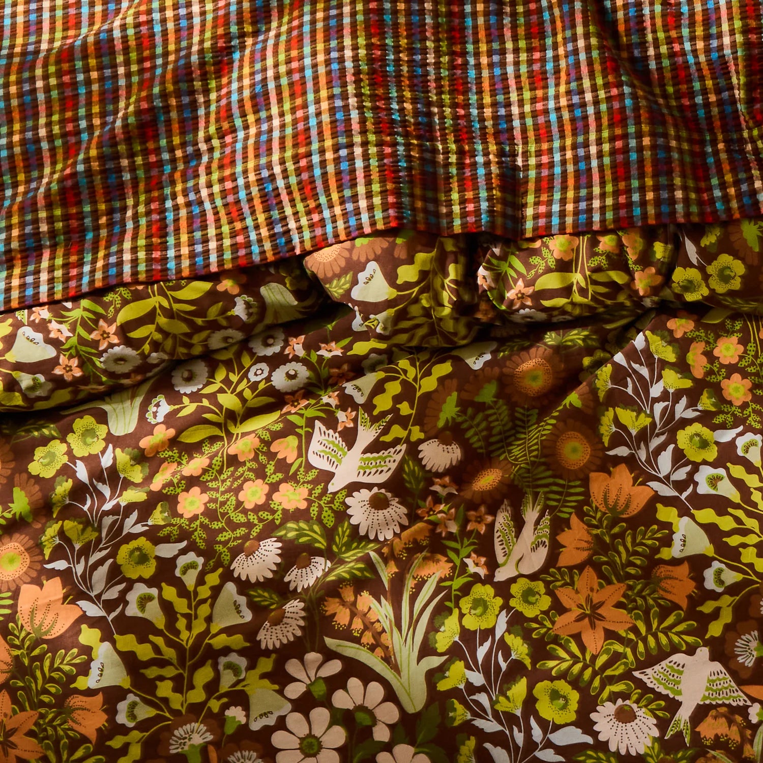 Sloane Cotton Quilt Cover - Umber