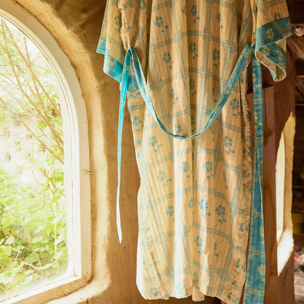 Bonny Cotton Robe - Turquoise