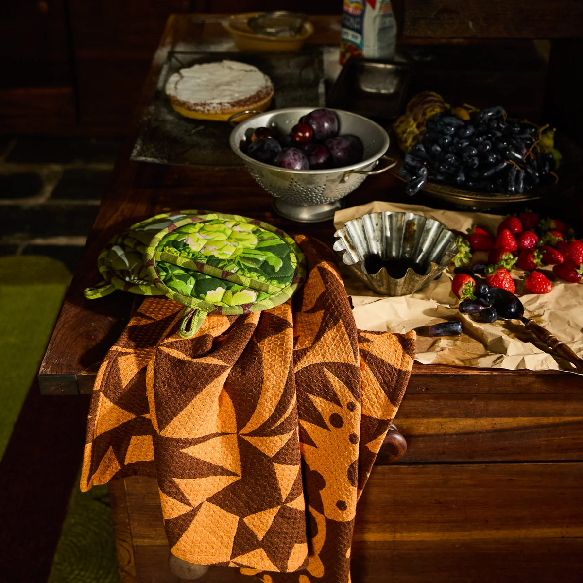 Nora Tea Tea Towel - Citrine
