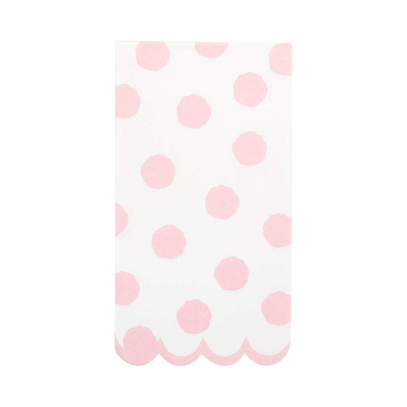 Pink Polka Dot Dinner Napkin