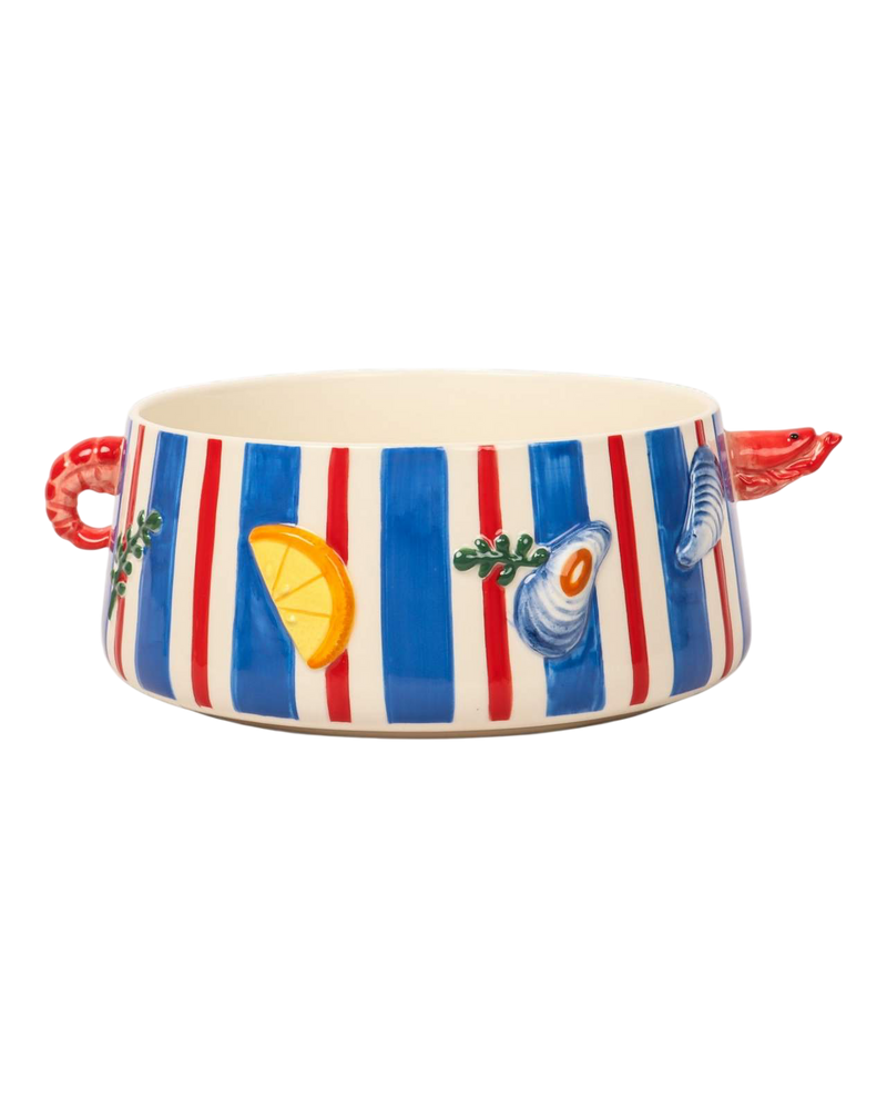Prawn Stoneware Pot