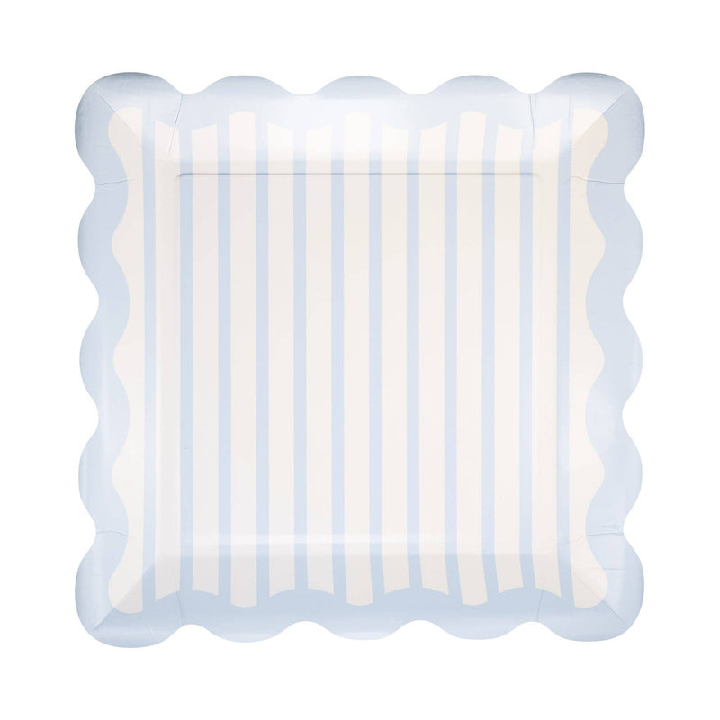 Blue Striped 10" Plate