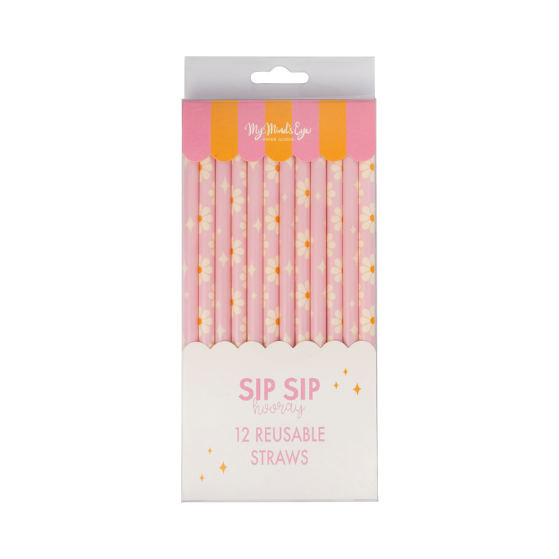 Disco Daisy Reusable Straws