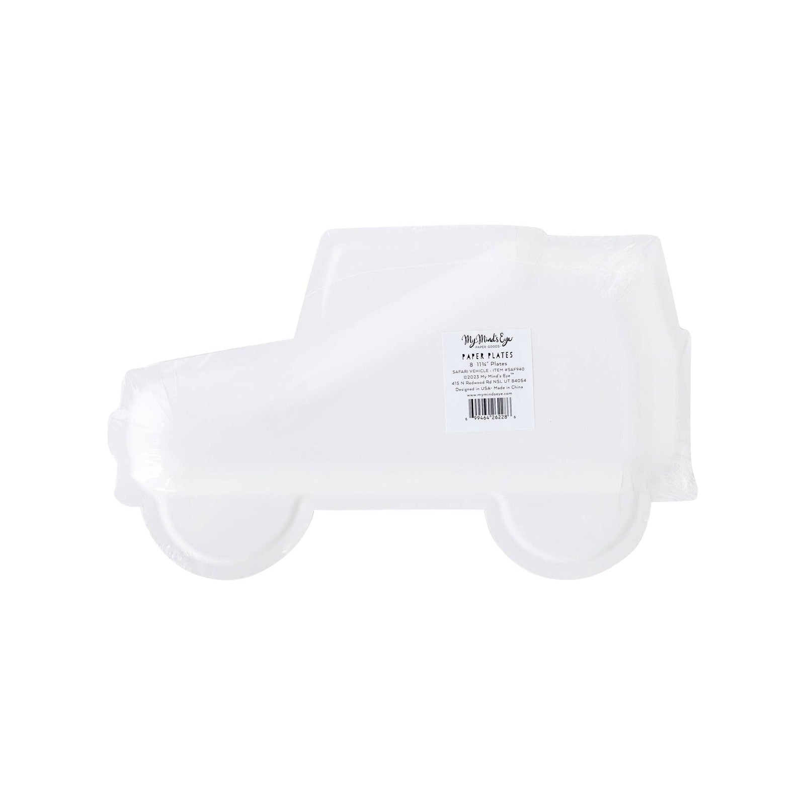 Safari Off-Road Vehicle Shaped Paper Plate
