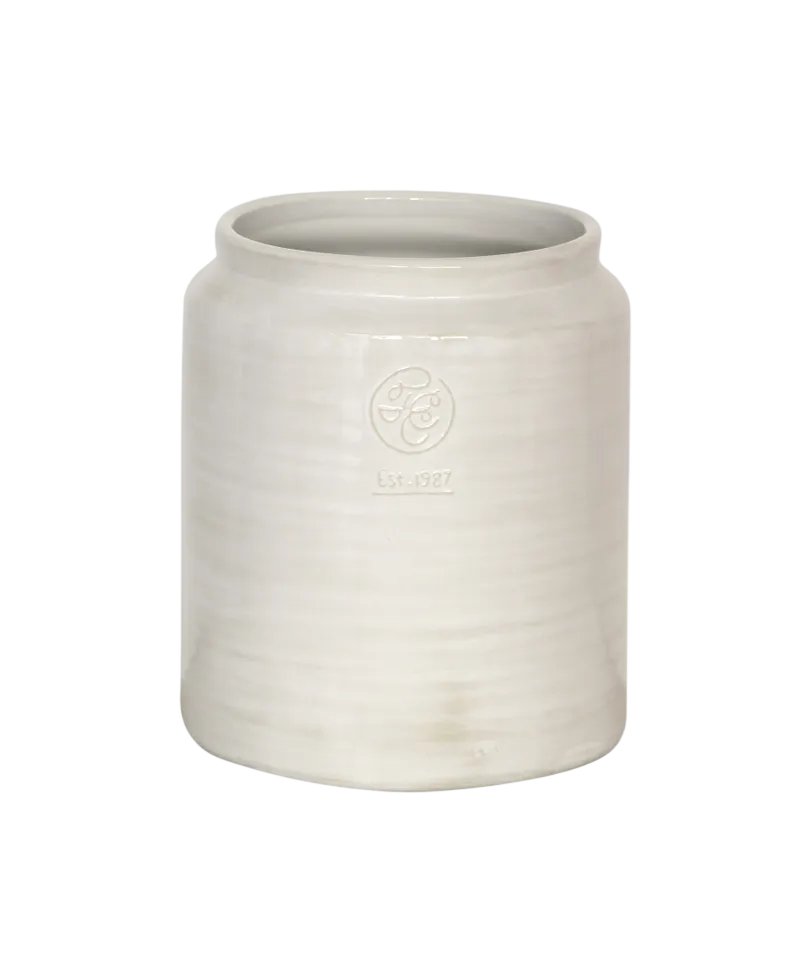 Franco Rustic White Utensil Holder Large