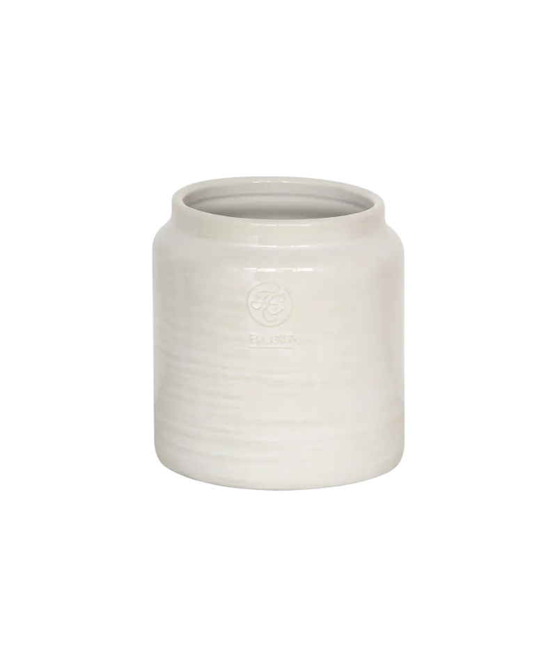 Franco Rustic White Utensil Holder Small