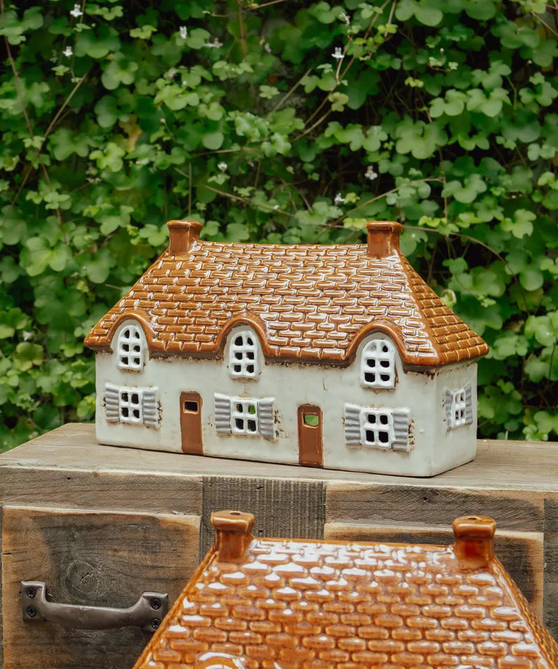 Cotswold Tea Light Cottage Ivory