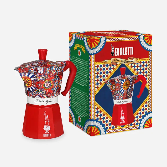 Bialetti Dolce&Gabbana Moka Express 6 Cup Sicilian Cart